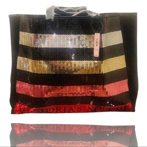 NWT Victoria Secret Sequin Tote Bag NWT